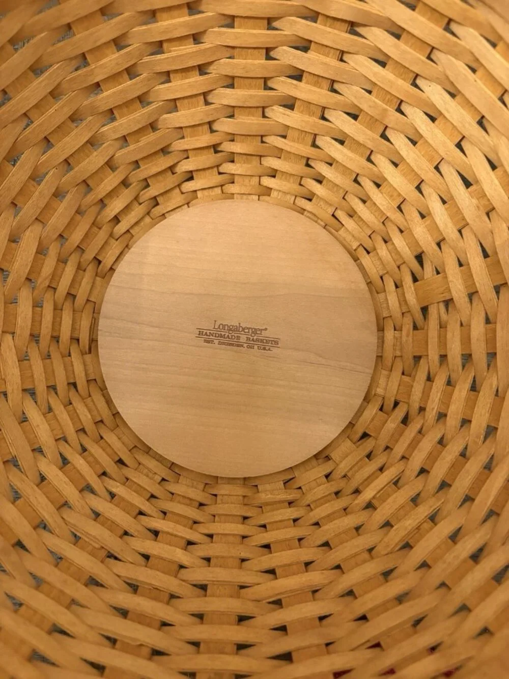 Longaberger 11” Basket Proudly American Spring Basket 10057 Red Liner
